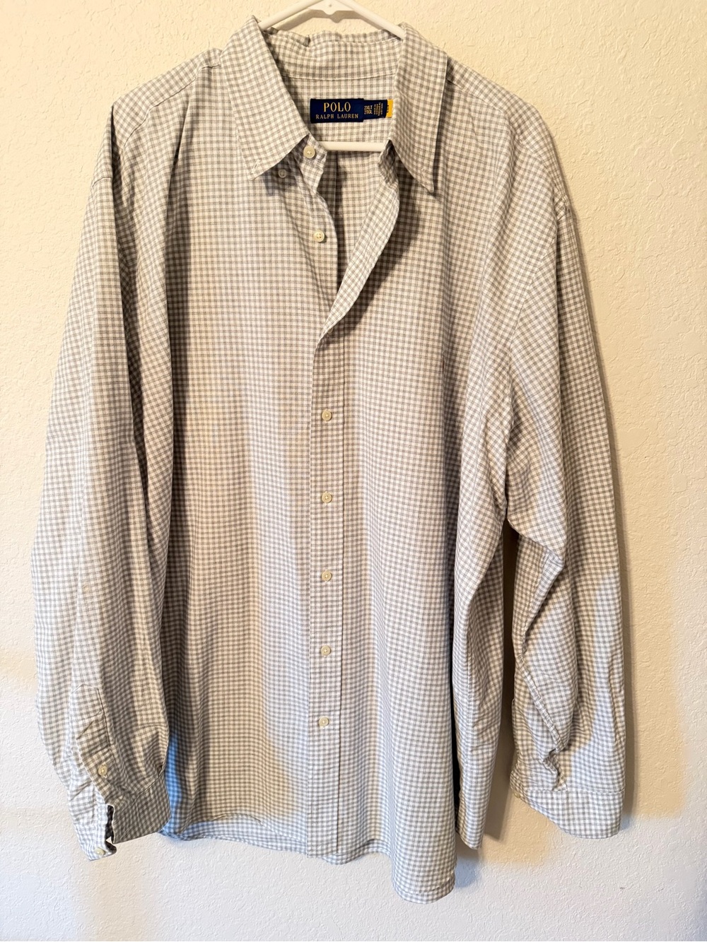 Polo by Ralph Lauren Blue and White Gingham Button-Down Shirt